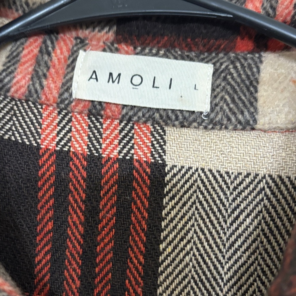 Plaid Button-Up Jacket - Picture 2 of 5